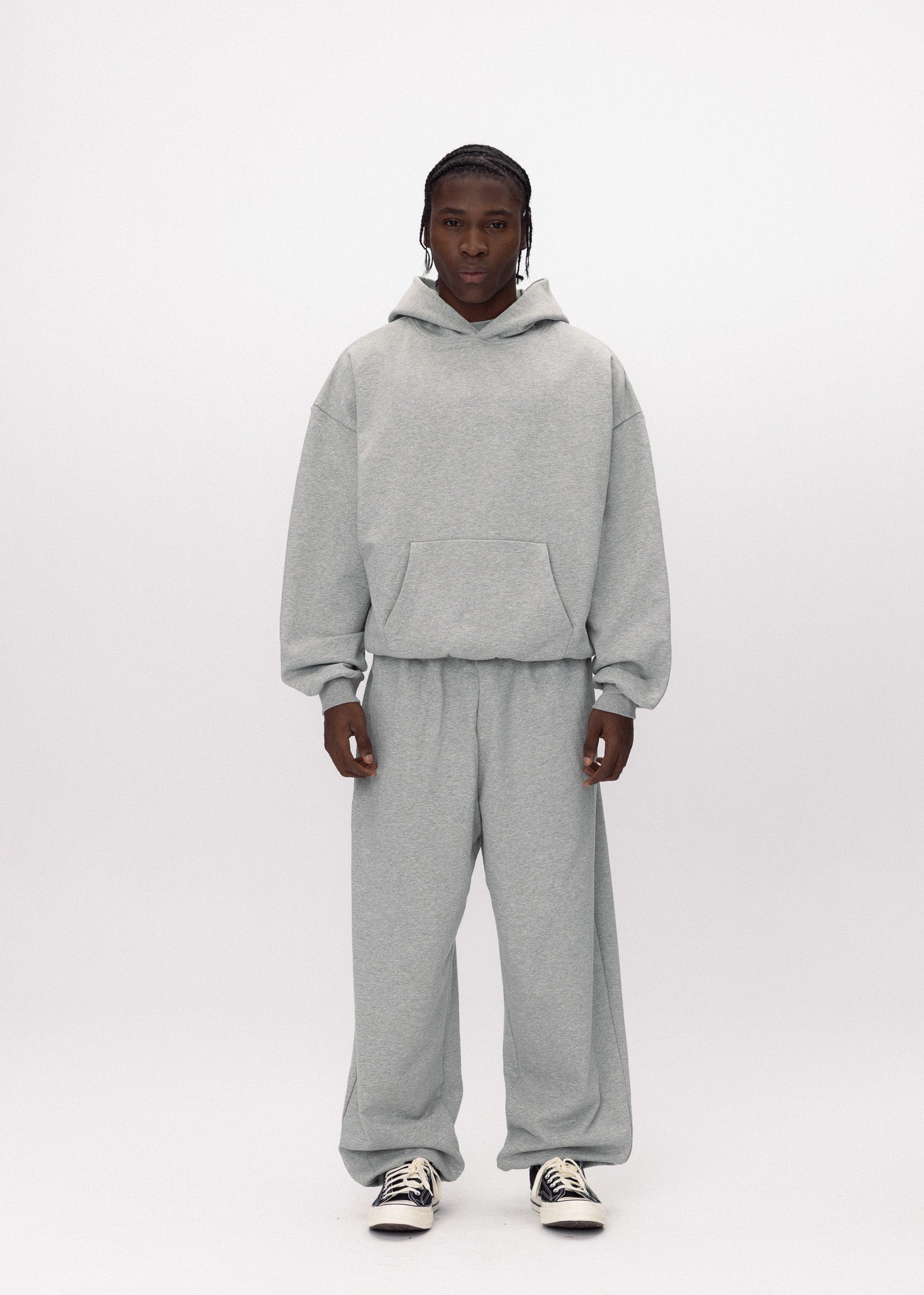 ABC HOODIE HEATHER GREY