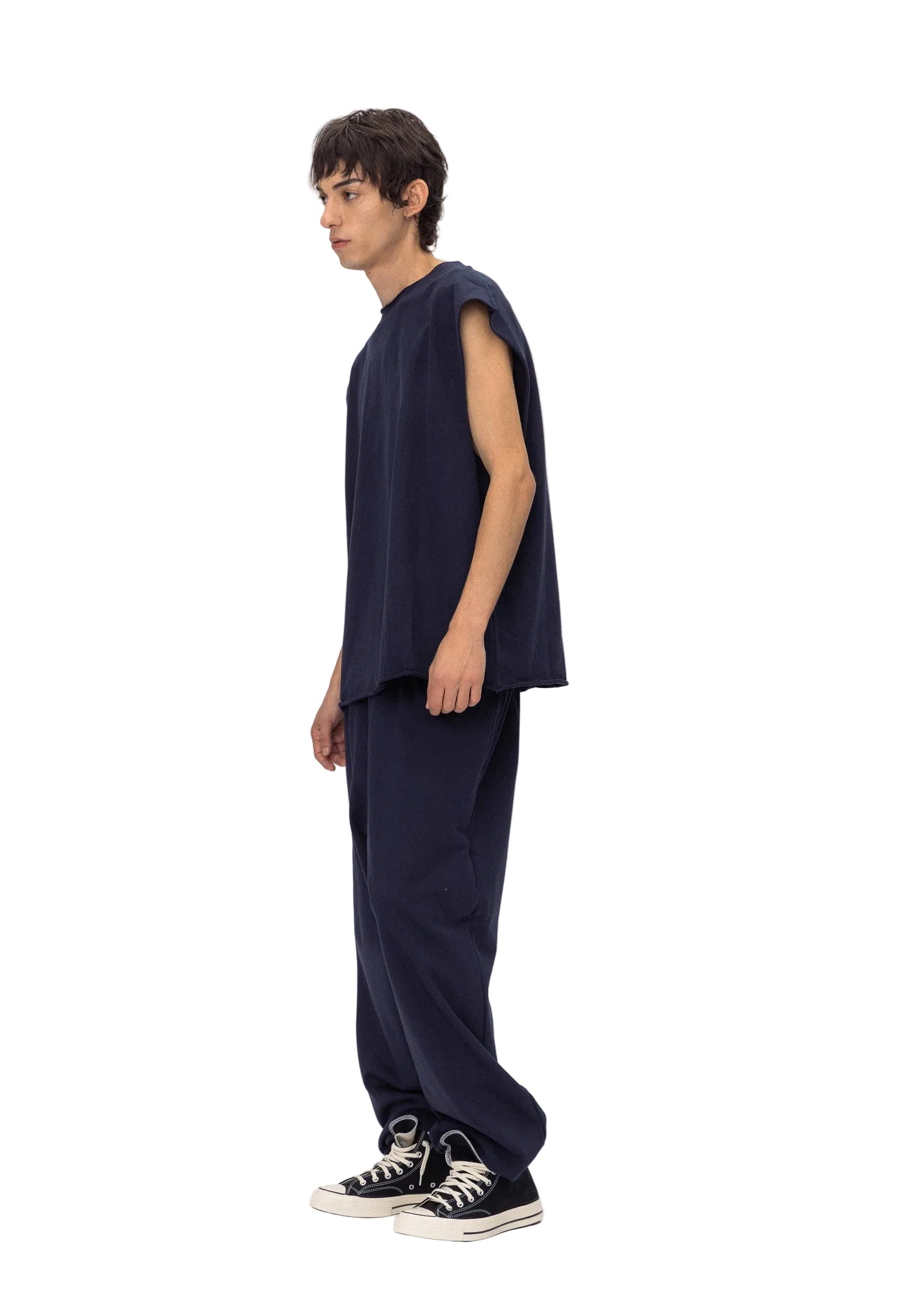 ABC SLEEVELESS TEE NAVY