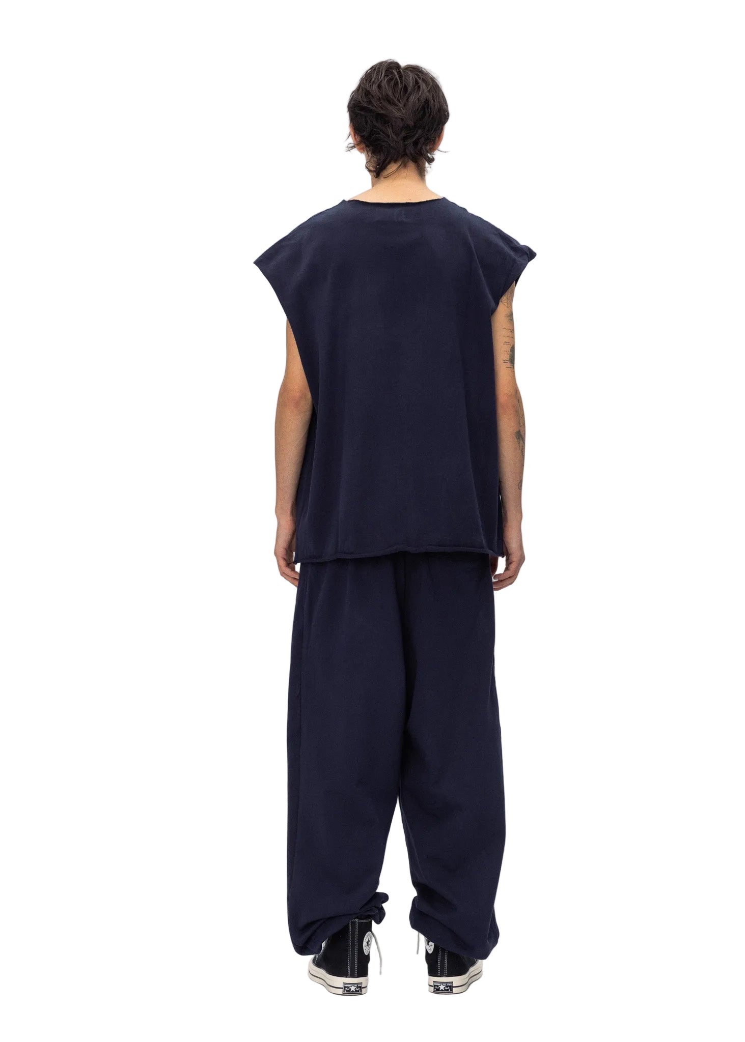 ABC SLEEVELESS TEE NAVY