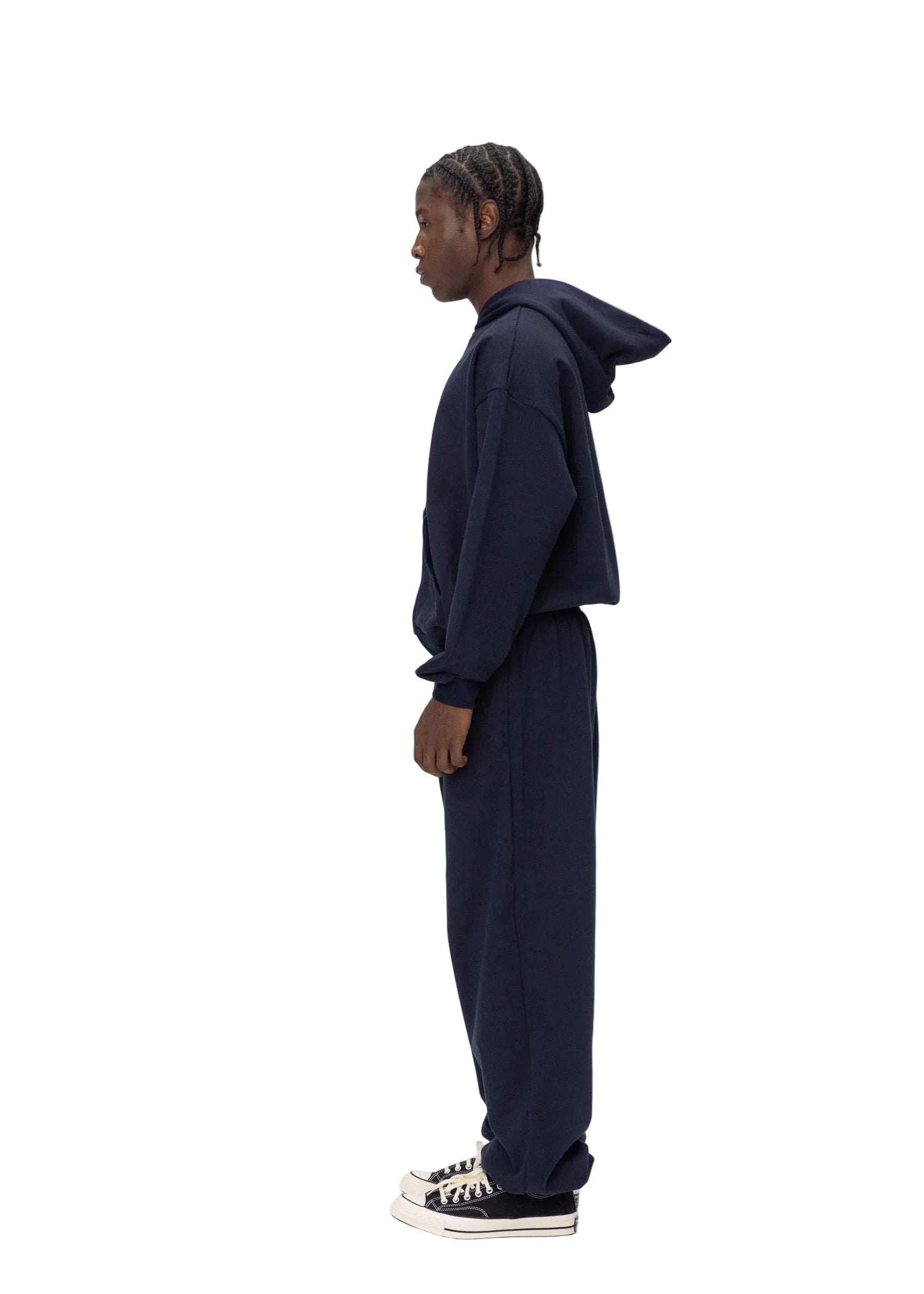 ABC ZIP HOODIE NAVY