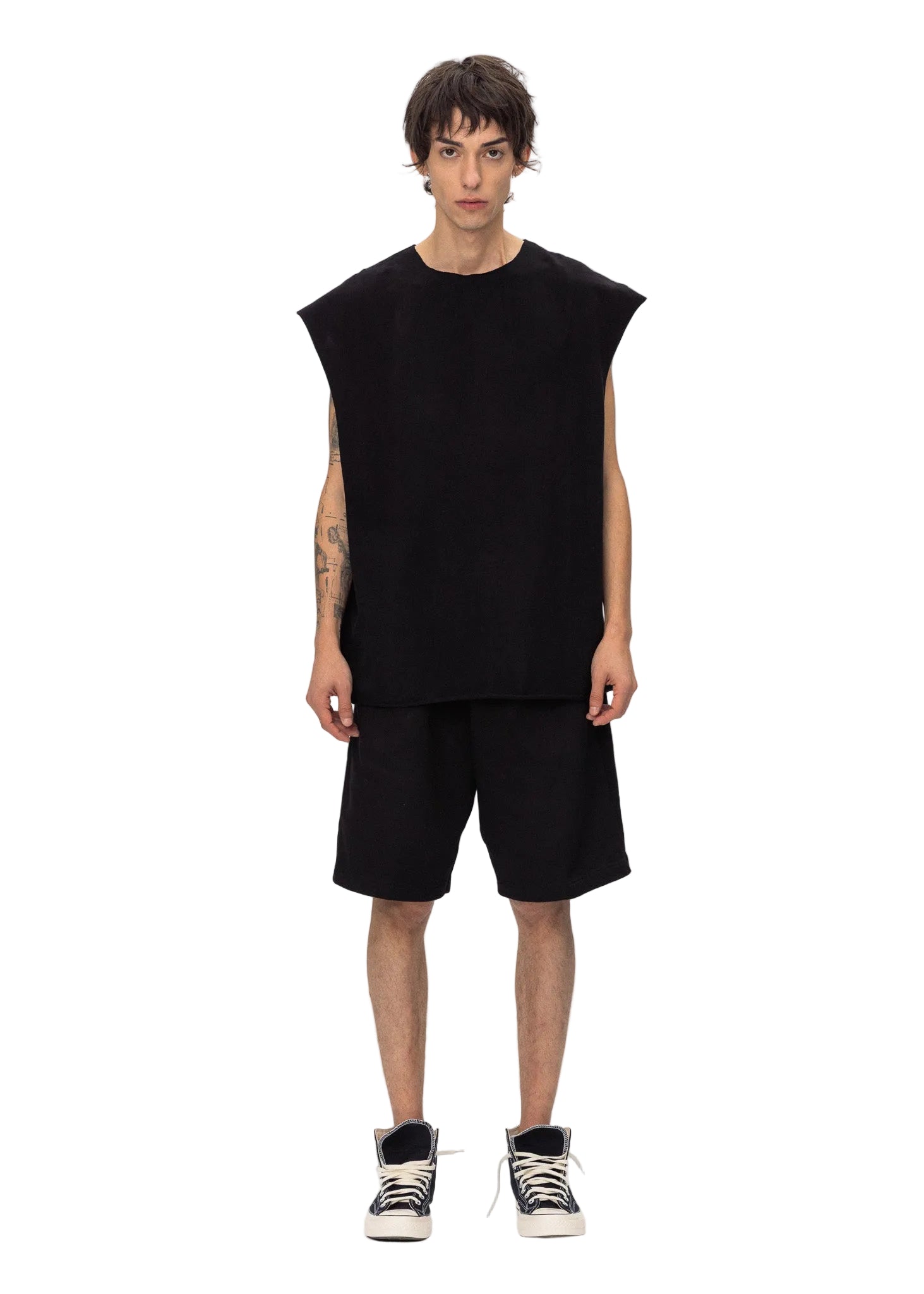 ABC SWEAT SHORTS BLACK