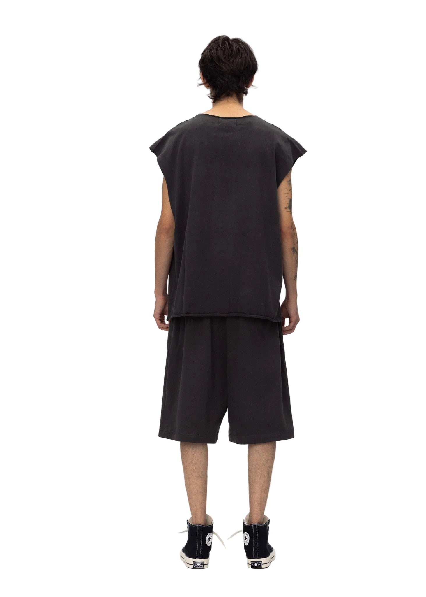 ABC SWEAT SHORTS DARK GREY