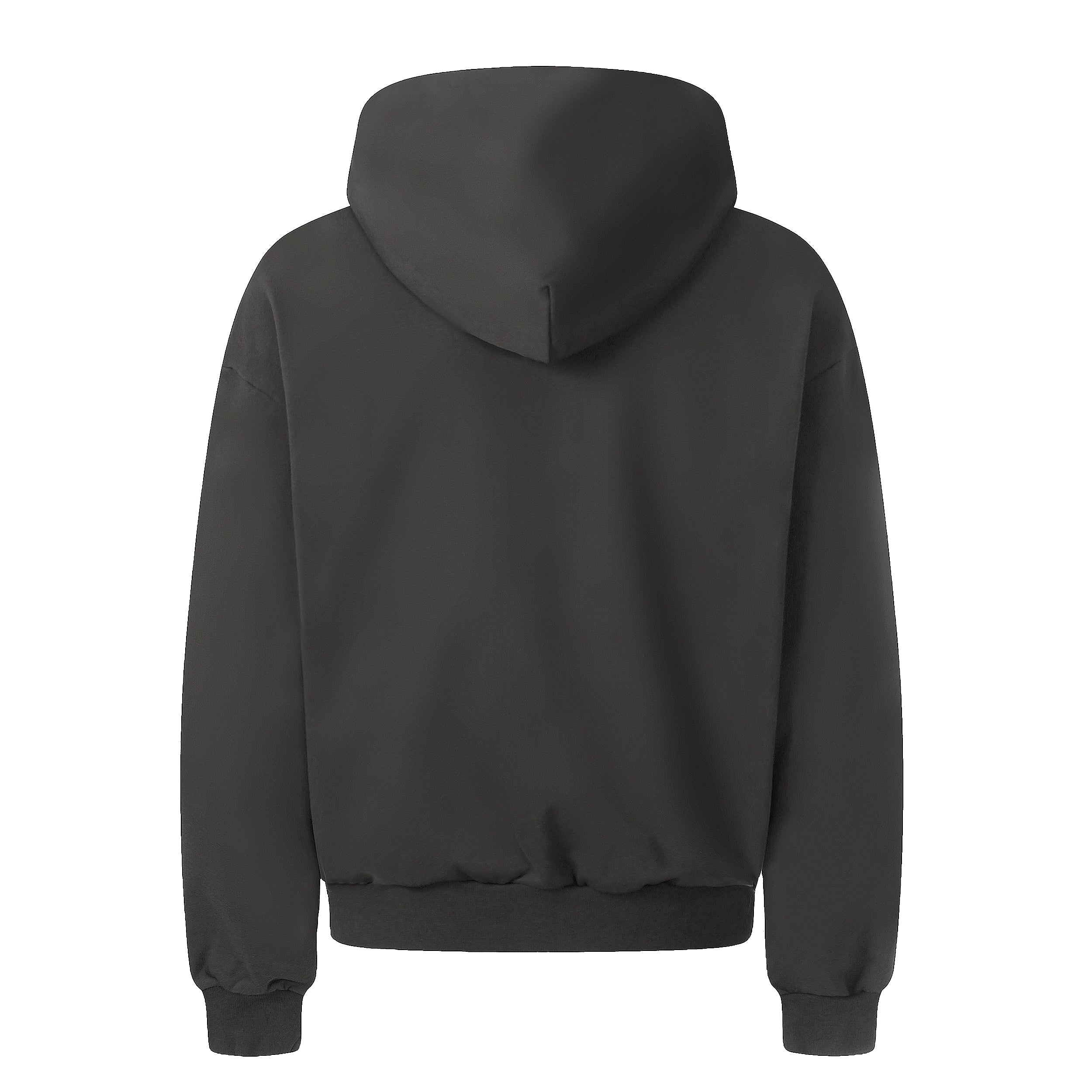 ABC ZIP HOODIE DARK GREY