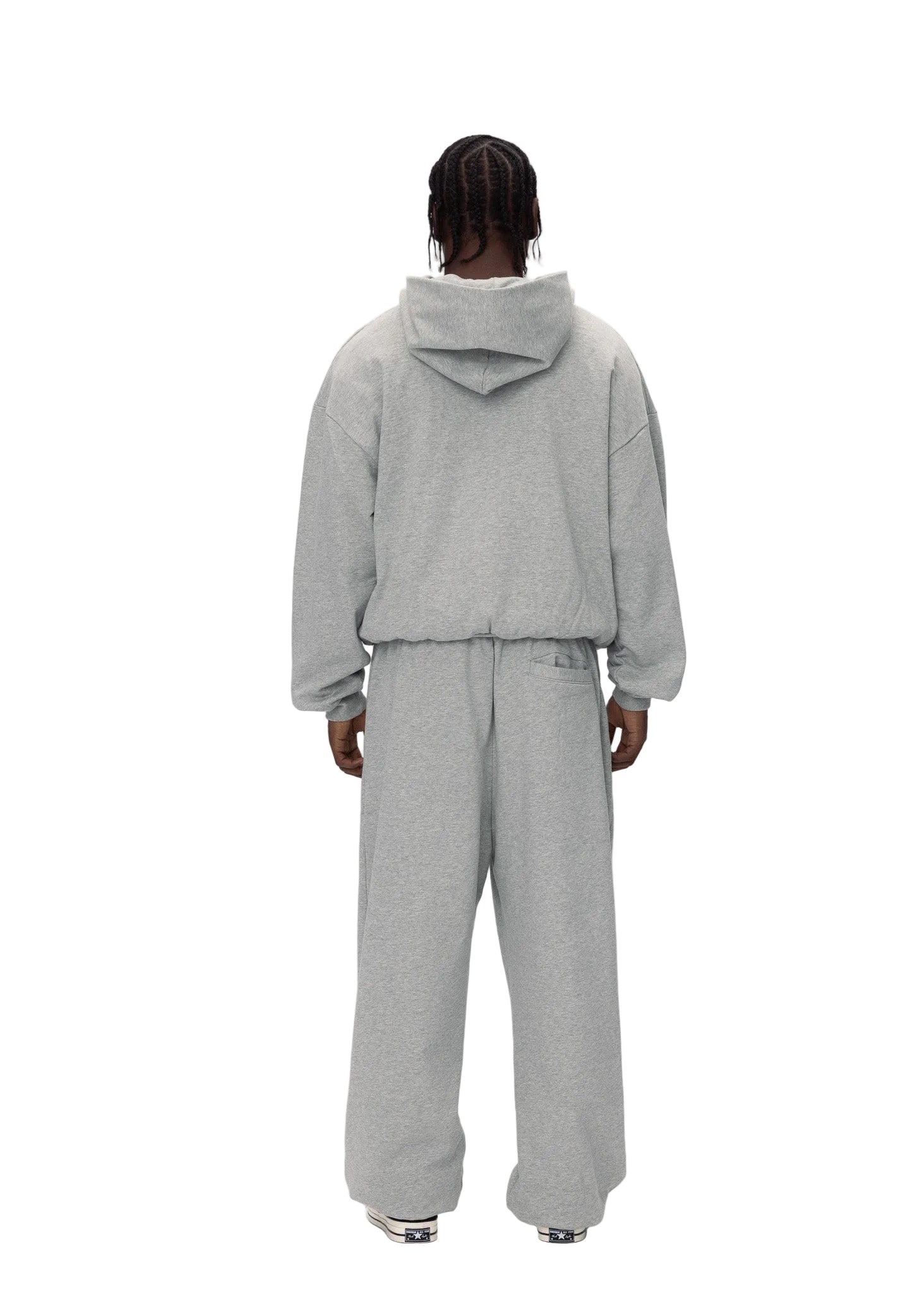 ABC ZIP HOODIE HEATHER GREY