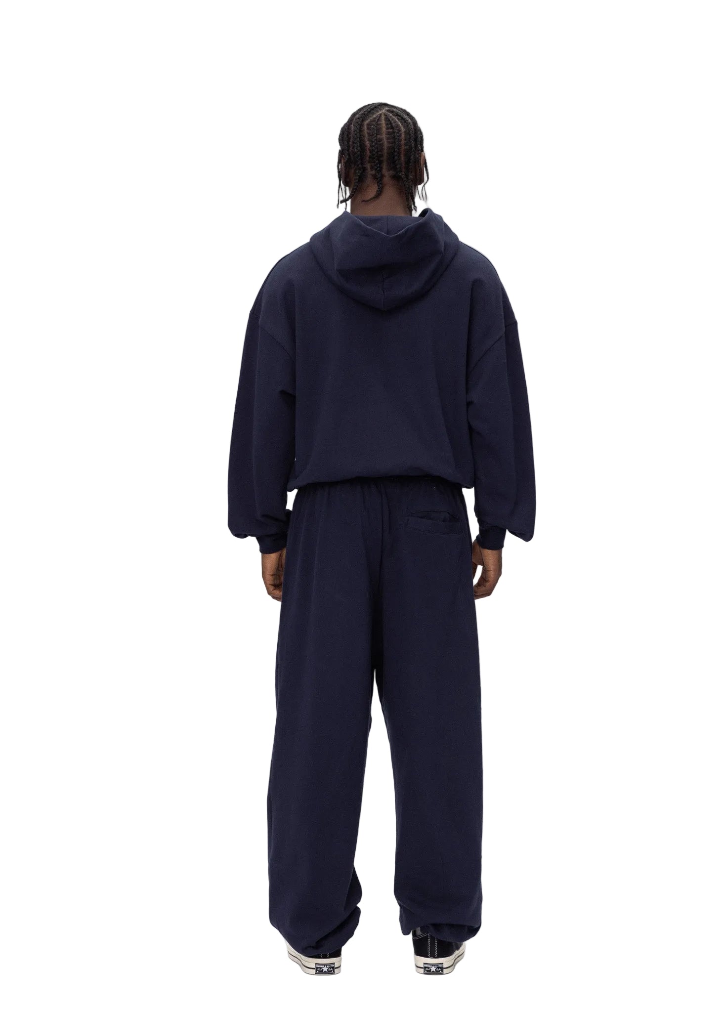ABC ZIP HOODIE NAVY