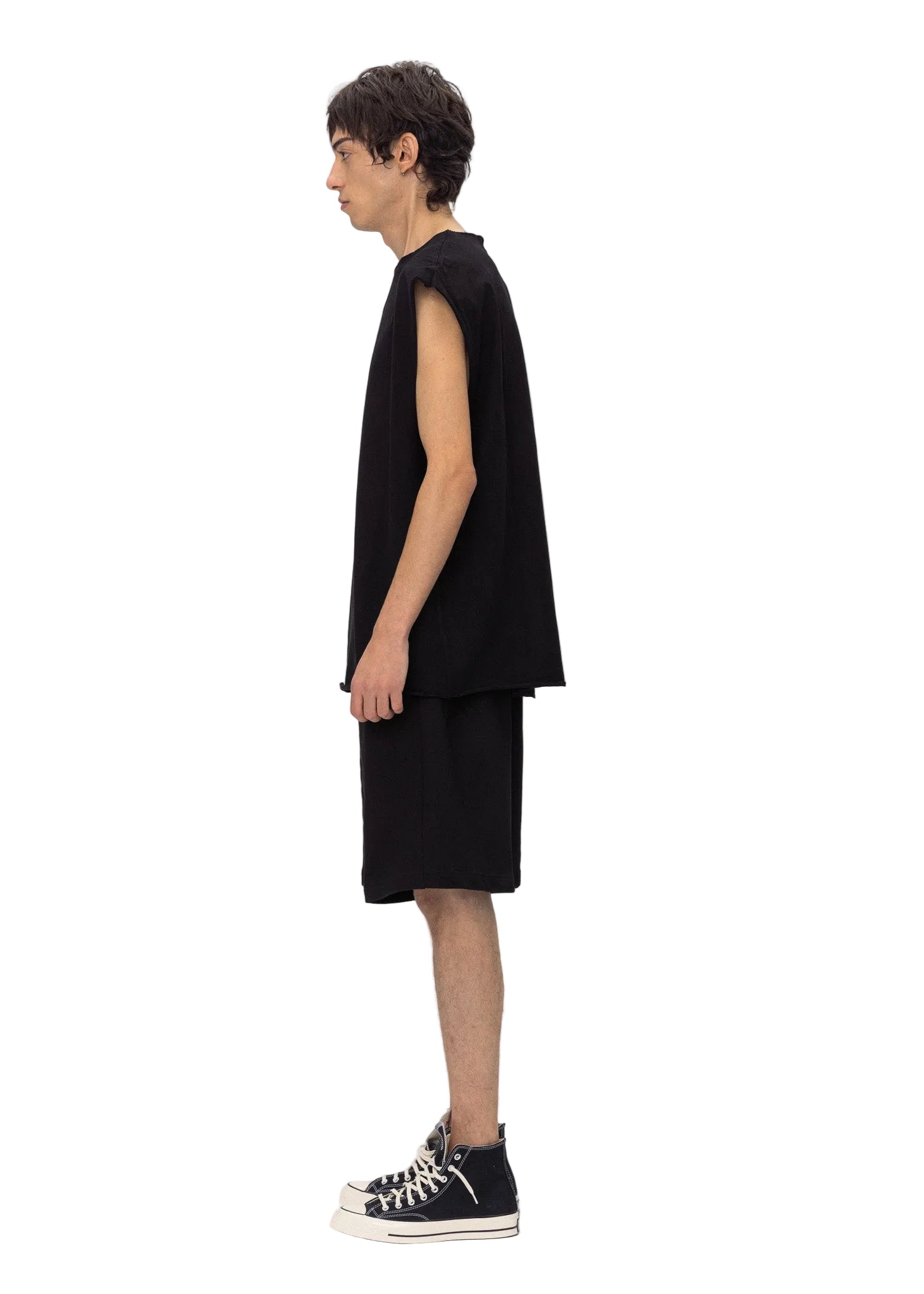 ABC SLEEVELESS TEE BLACK