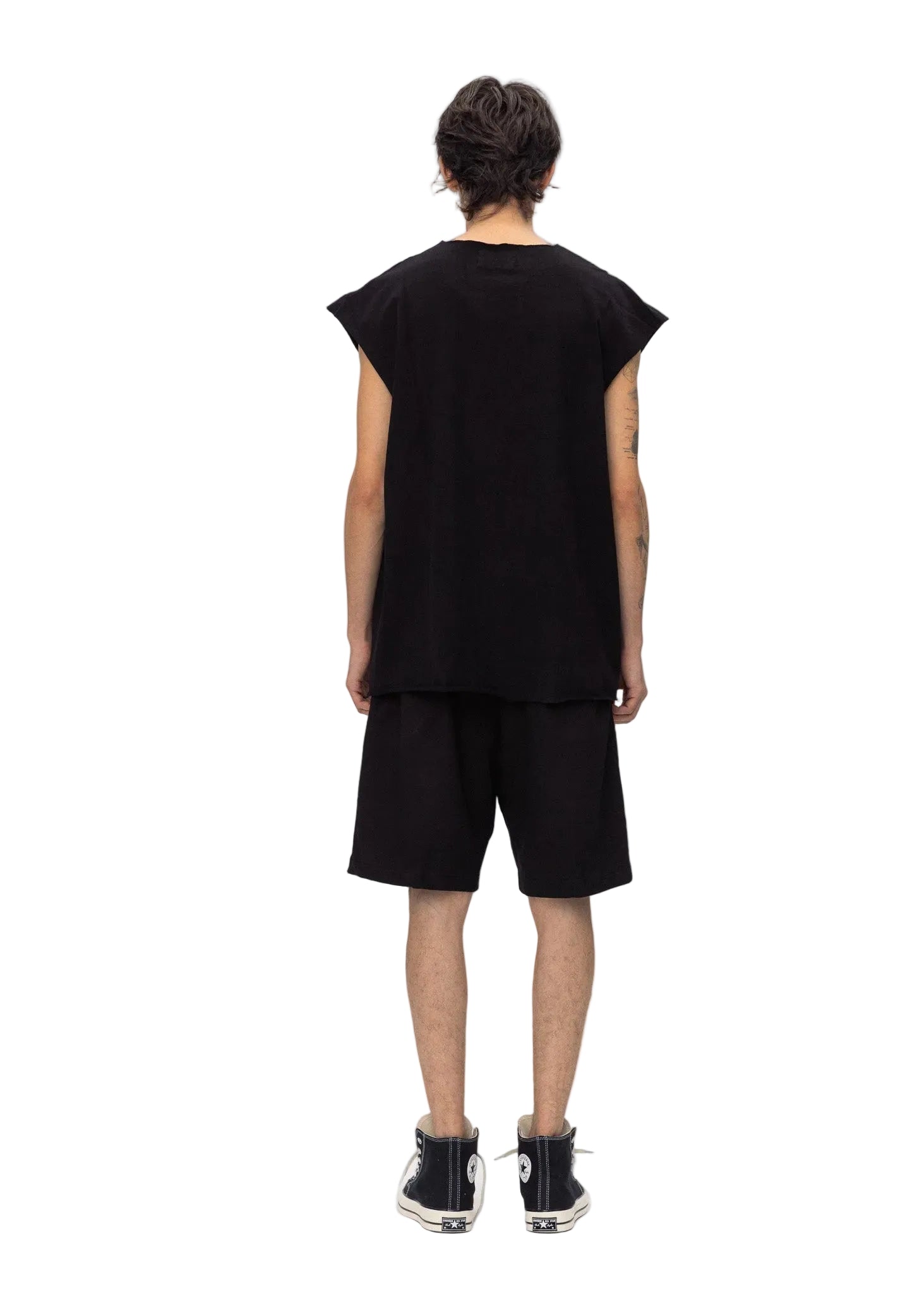 ABC SWEAT SHORTS BLACK