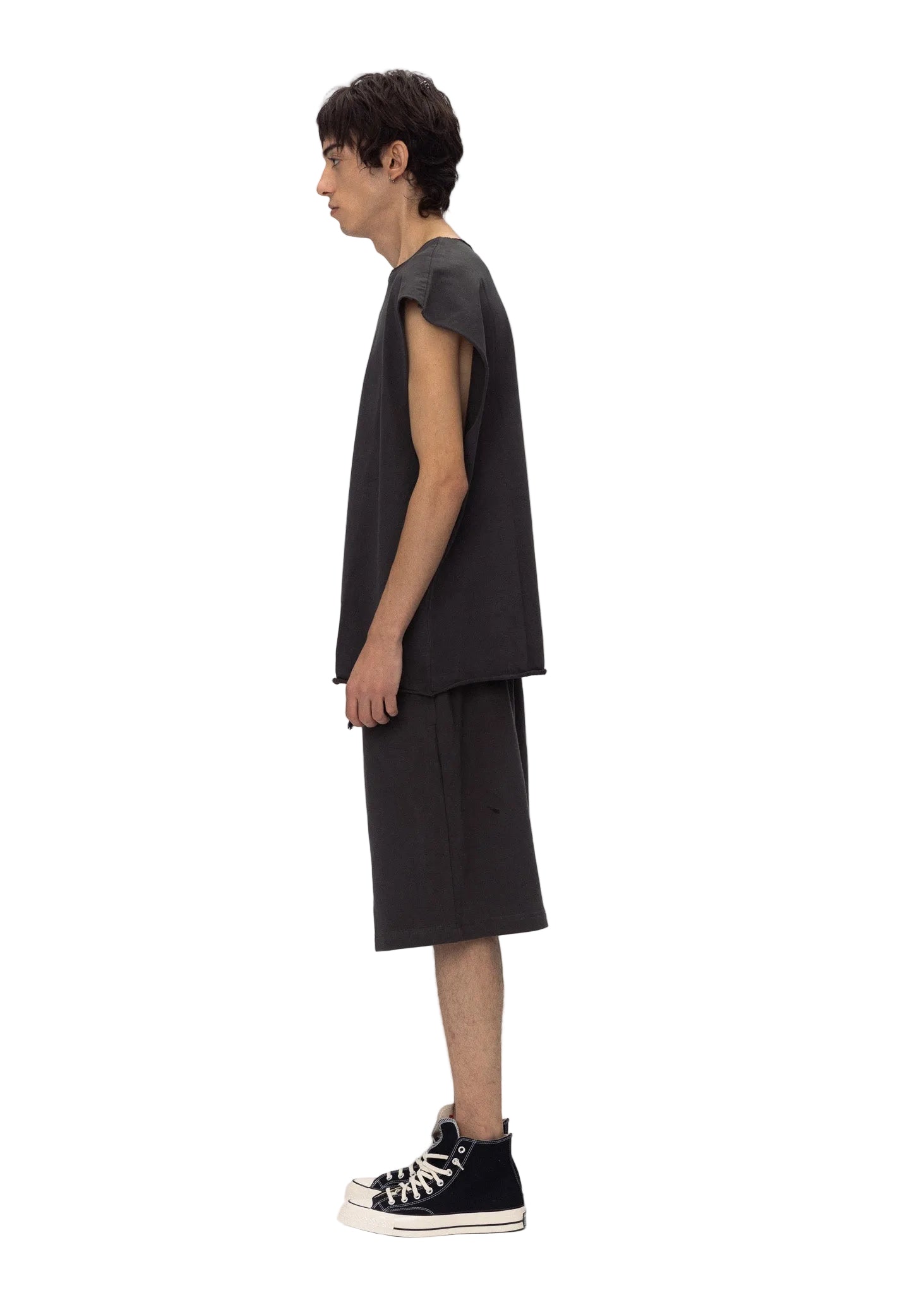 ABC SWEAT SHORTS DARK GREY