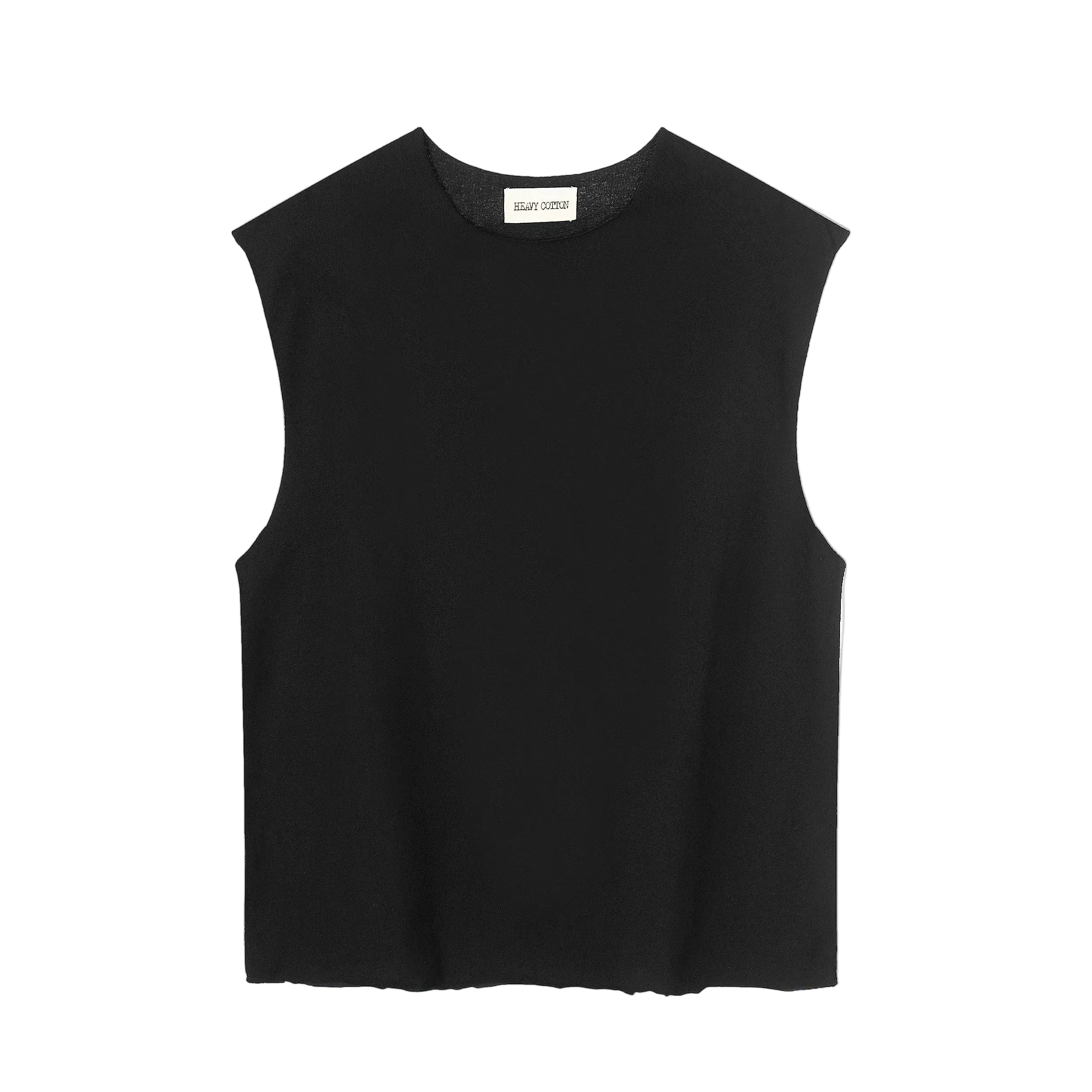 ABC SLEEVELESS TEE BLACK