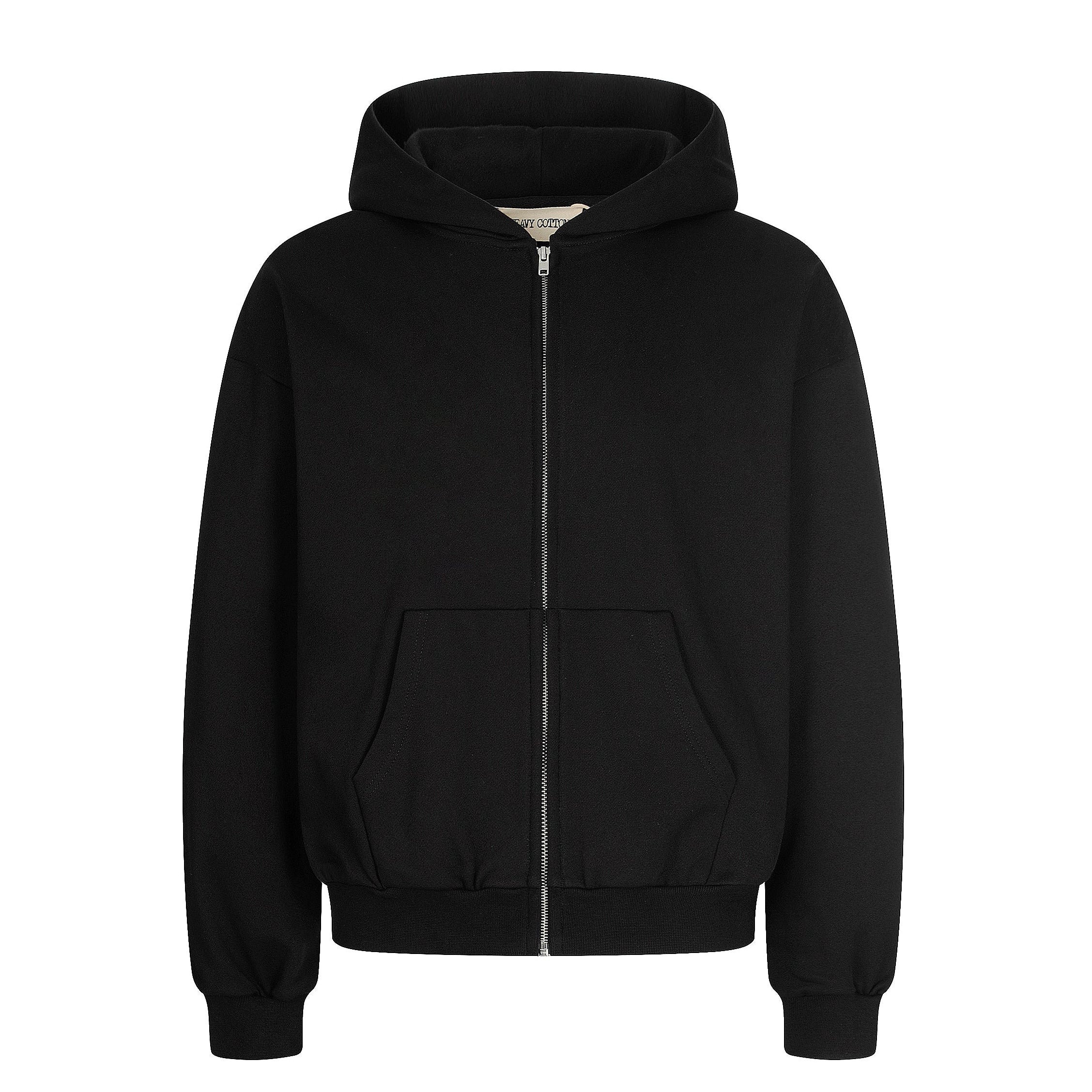 ABC ZIP HOODIE BLACK