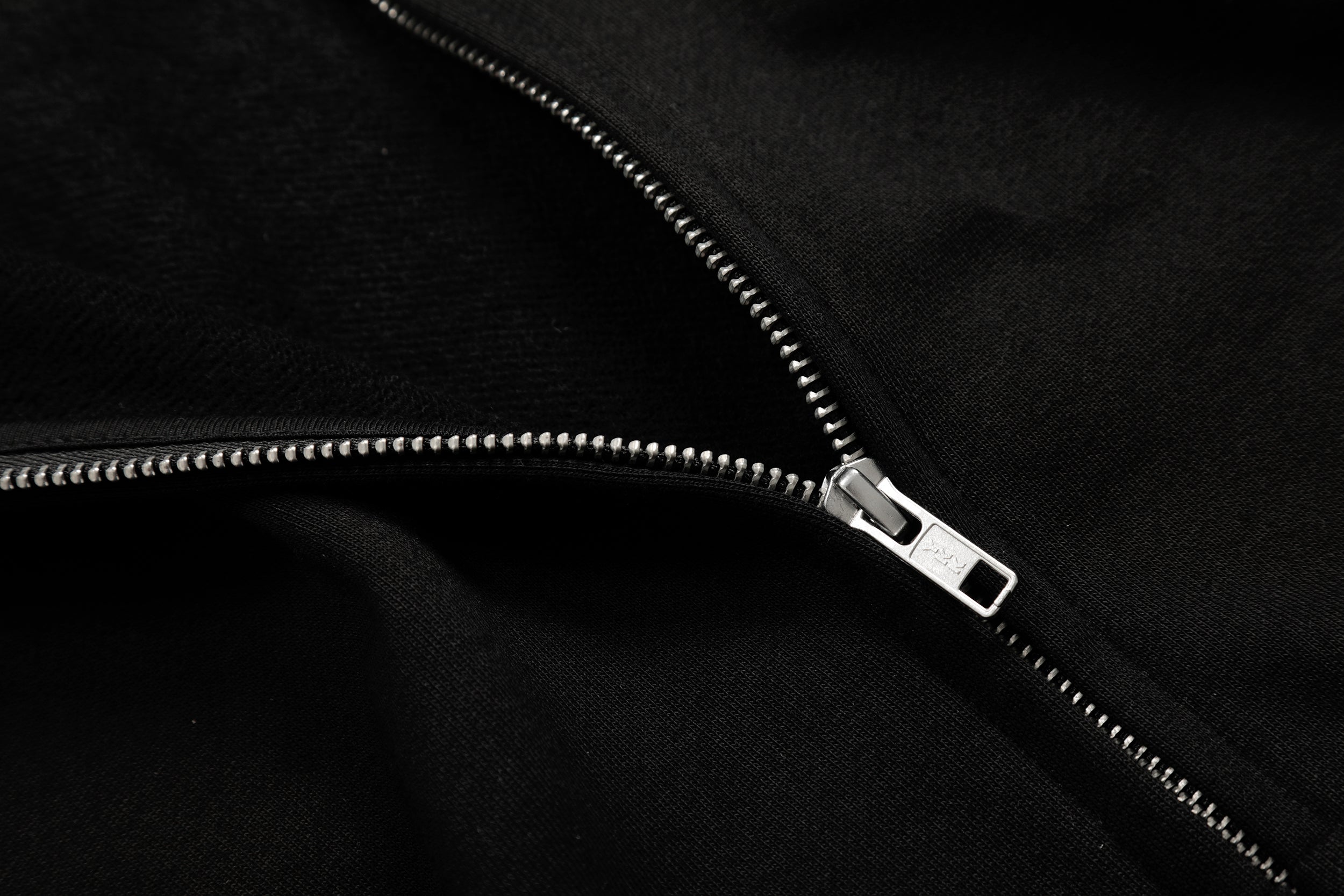 ABC ZIP HOODIE BLACK